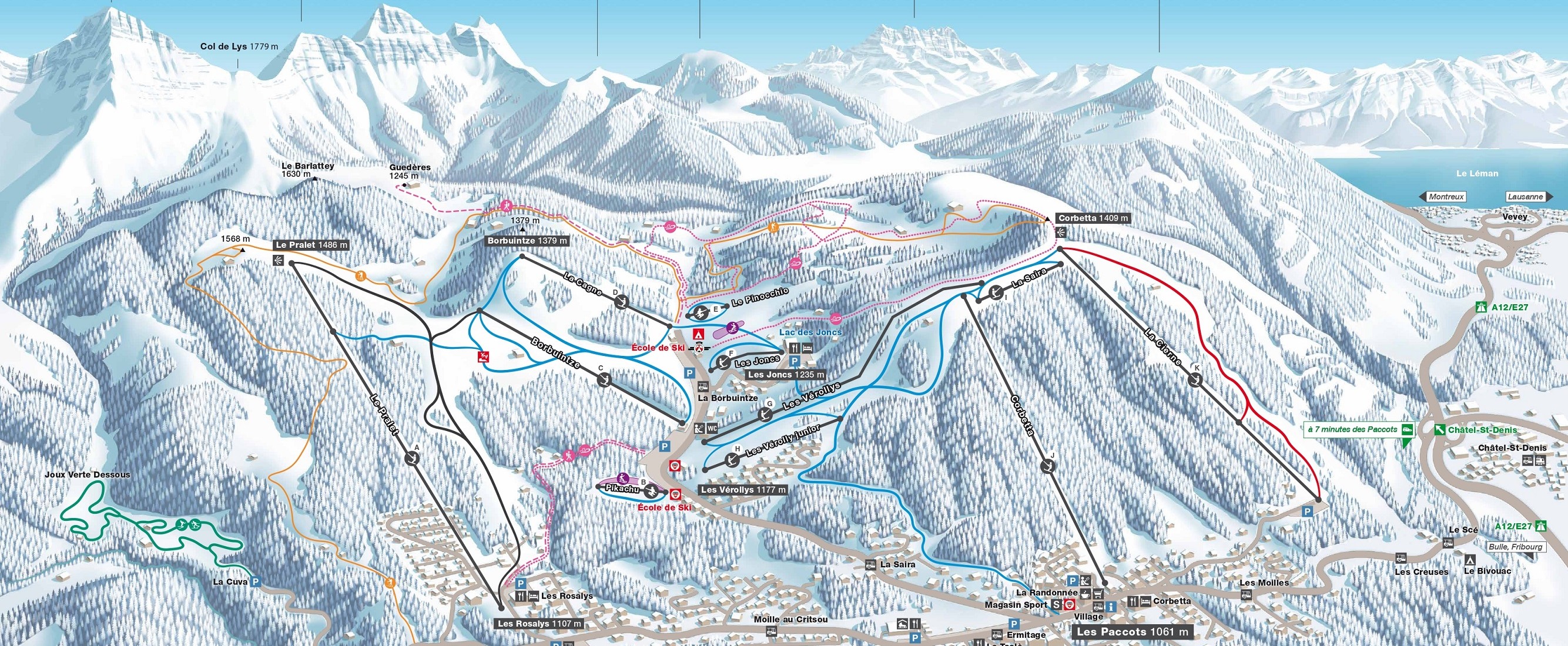 Plan pistes